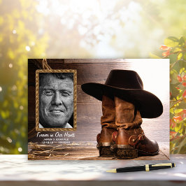 Visitas Livro de Registro de Funeral de Cowboy