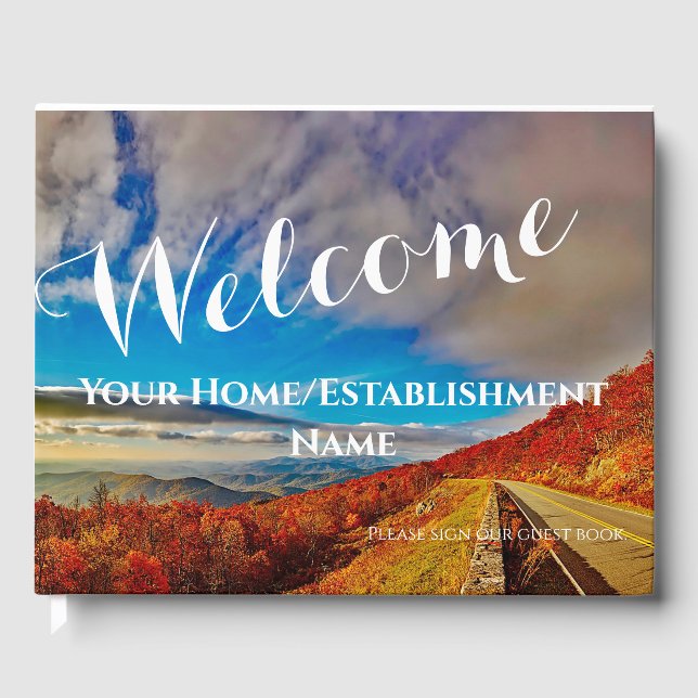 Visitas Livro de Registro de Hóspedes de Casa/Estabelecime (Frente)