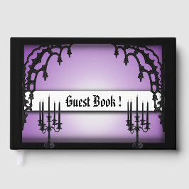 Visitas Livro de Registro Roxo Portas de Ferro Gótico