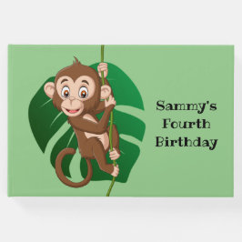 Visitas Macaco num Livro de Convidados de Design de Vinha