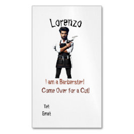 Visitas Magnético Barber Cartão de visita