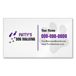 Visitas Magnético Cachorro Caminhando Cartão de visita Magnet