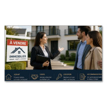 Cartão de Visita de Agente Imobiliário Profissiona