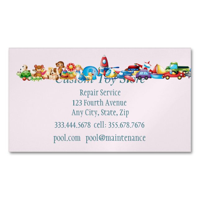 Visitas Magnético Cartão de visita de Compro de brinquedos personali (Frente)