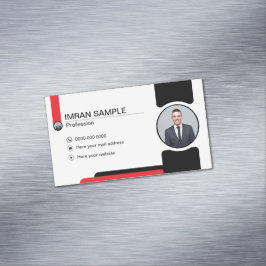 Visitas Magnético Cartão de Visita de edição de foto