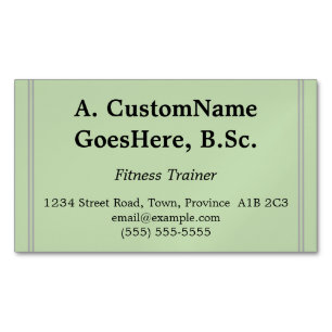 Visitas Magnético Cartão de visita de Malhação de treinador de  p