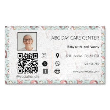 Cartão de Visita de Negócios com Foto Personalizad