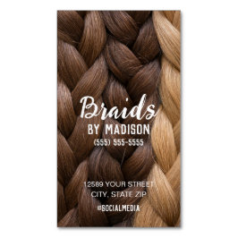 Visitas Magnético Cartão de visita de travamento do cabelo