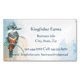 Visitas Magnético Cartão de visita do Logotipo Comercial da Kingfish