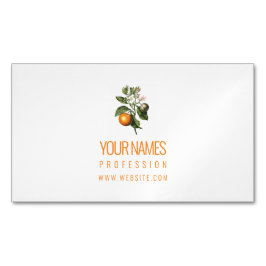 Visitas Magnético Cartão de visita do MAGNET: LARANJA BLOSSOM