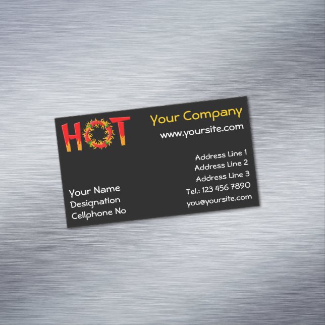 VISITAS MAGNÉTICO CARTÃO DE VISITA HOT MAGNET (Posição Original)