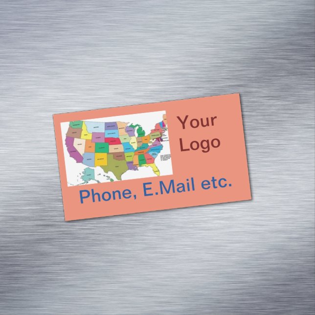 Visitas Magnético Cartão de visita Magnet (Posição Original)