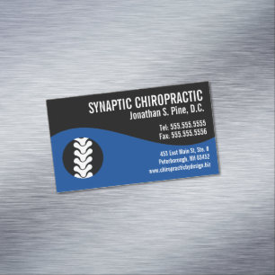 Visitas Magnético Cartão de visita Magnet Moderno de Chiropracic