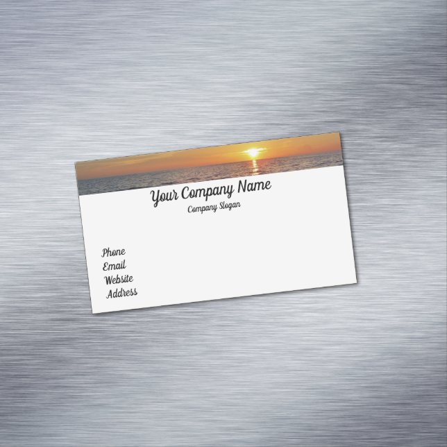 Visitas Magnético Cartão de visita nº 12 do Sunset Retirement (Posição Original)