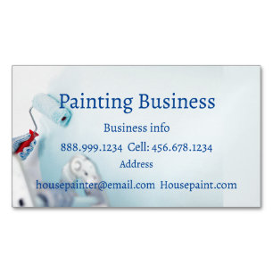 Visitas Magnético Cartão de visita Personalizado de Pintura de Casa