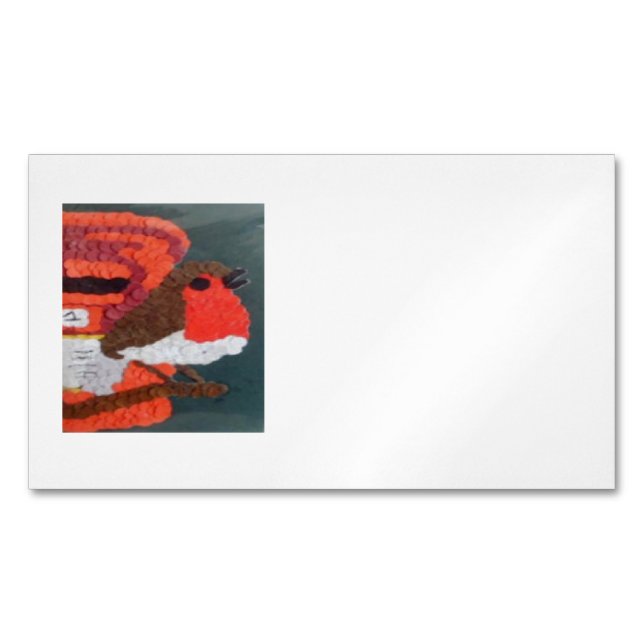 Visitas Magnético Dotty Robin Magnet Mini Cartão de visita (Frente)
