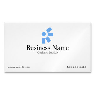 Visitas Magnético Ímã branco mínimo do cartão de visita com logotipo
