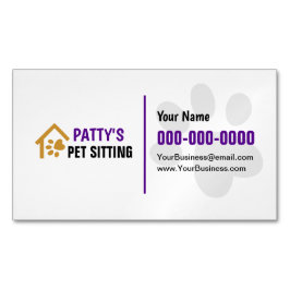 Visitas Magnético Imagem de Cartão de visita de Pet Sitting