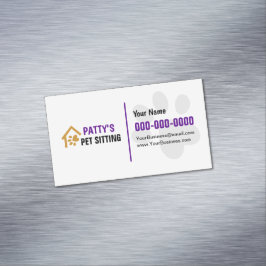 Visitas Magnético Imagem de Cartão de visita de Pet Sitting