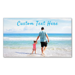 Visitas Magnético Imagem personalizada de Cartão de visita de texto 