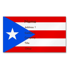 Visitas Magnético Magnet de cartão de visita com bandeira de Porto R