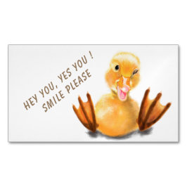 Visitas Magnético Magneta Cartão de visita engraçada com pata amarel