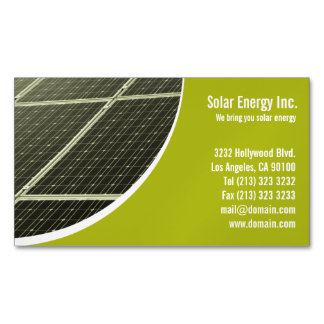 Visitas Magnético Magnetos de Cartão de visita de painel solar