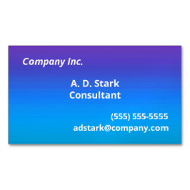 Visitas Magnético Magnets Cartão de visita de Gradação Roxo a Azul
