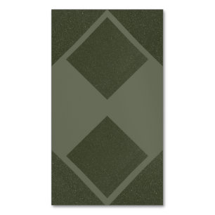 Visitas Magnético Moss Green Split Diamond - Cartão de visita Magnet