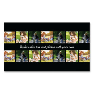 Visitas Magnético Personalizar cartão de visita de Colagem de Fotos