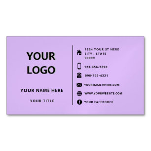 Visitas Magnético Personalize o logotipo da sua empresa Cartão de vi