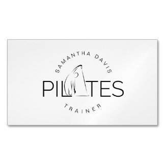 Visitas Magnético Pilates Instrutor Pilates Cartão de visita