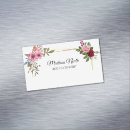 Visitas Magnético Radiant Bloom | Cartão de visita floral