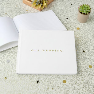 Visitas Muito simples livro de hóspedes de casamento