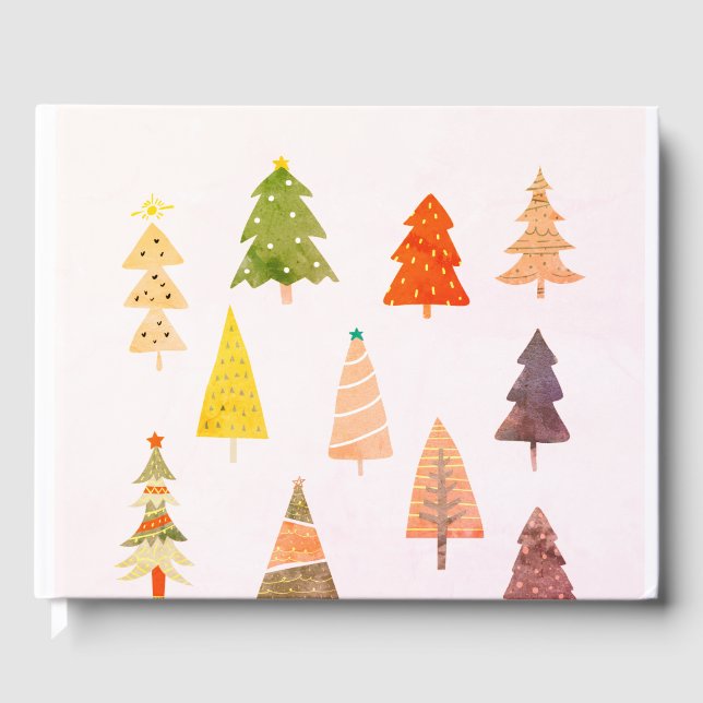 VISITAS NATAL DE ÁRVORES DE LIVRO CONVIDADO (Frente)