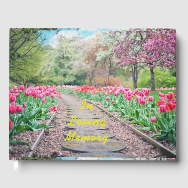 Visitas No Loving Memory Guest Book: Livro de Convidados F (Frente)