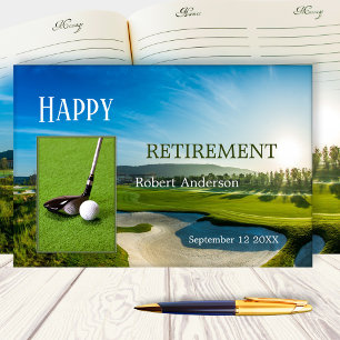 Visitas O Livro de Convidados para Retirada de Golfe