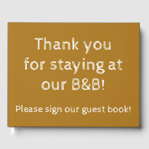 Visitas "Obrigado permanecendo em nosso B&B!" Livro de