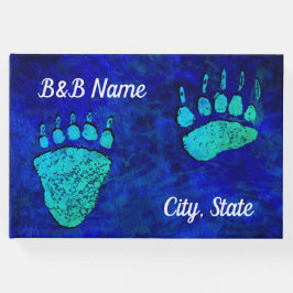 Visitas Pistas de Urso Verde Azul - Livro de Convidados