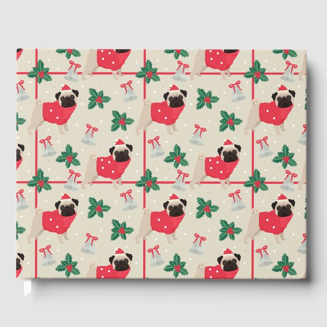 Visitas Puggy Livro de Convidados de Natal (Frente)