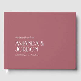 Visitas Rosa Garden | Livro de Convidados de Casamento de 