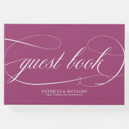 Visitas Simples Chic Cassis - Livro de Convidados