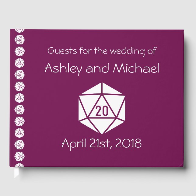 Visitas Tabletop Chic no Livro de Convidados de Vinho (Frente)