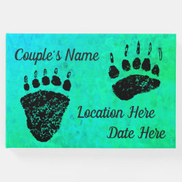 Visitas Ursos Verde Claro III - Livro de Convidados