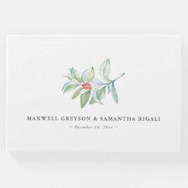 Visitas Vestido de Natal - Livro de Convidado - Botânico