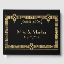 Vintage Excelente Gatsby Art Deco Livro de Convida