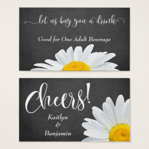 Visitas, White Script e Quadro Beber Tíquetes