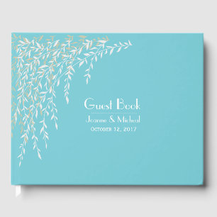 Visitas Willow Branches Robins De Ovo Livro Azul
