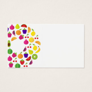 Visite a placa com círculo de Fruta