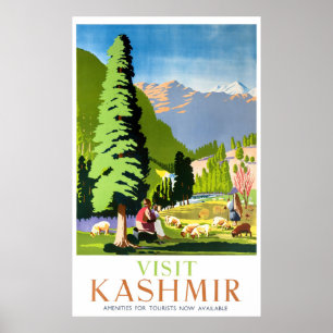 Visite a Poster de Viagens vintage de Caxemira na 